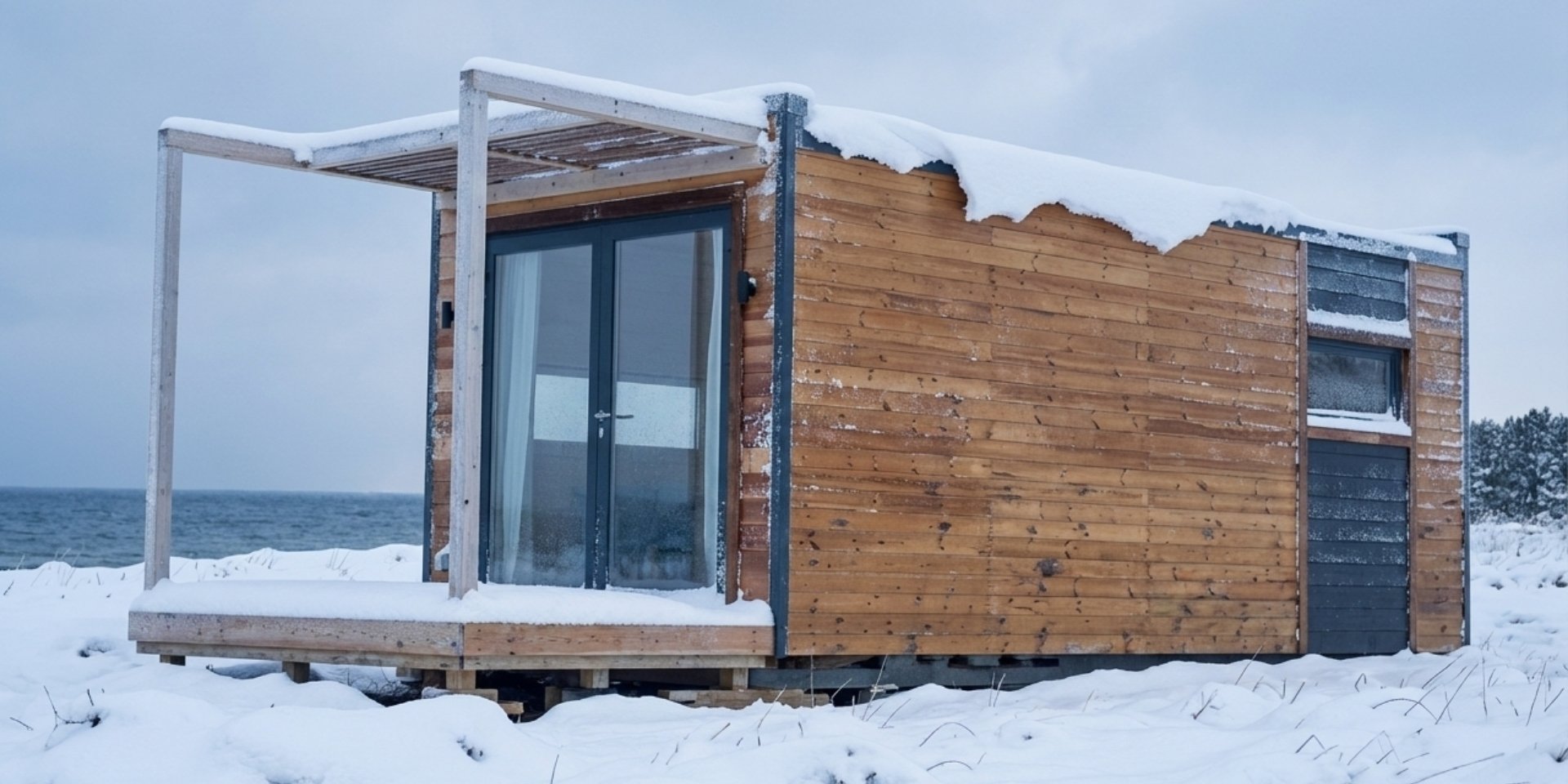 Quadrapol-Studio de jardin sous la neige