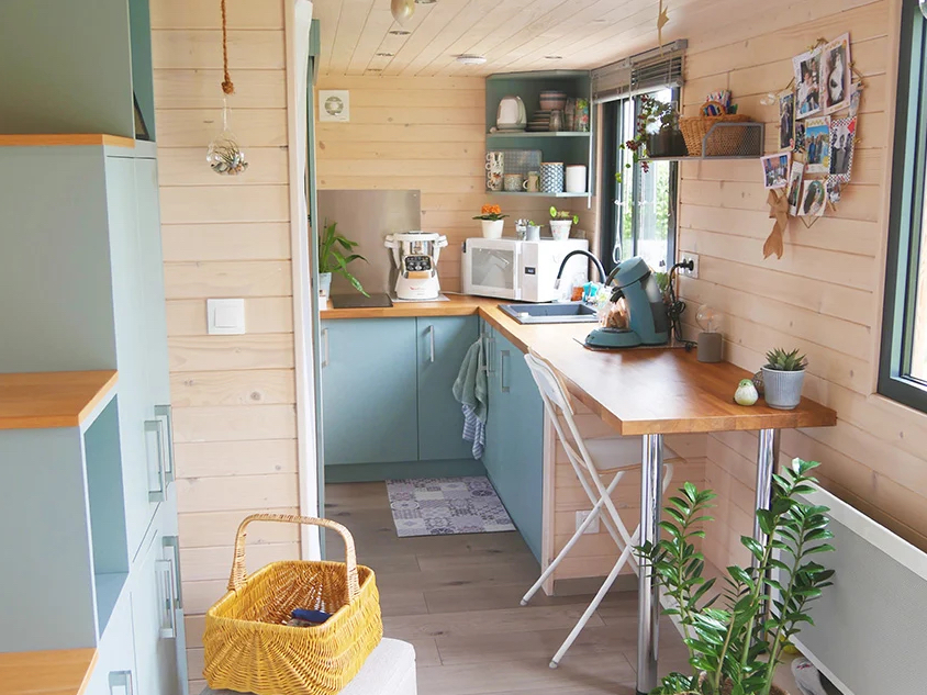 Tiny House Colibri vue cuisine