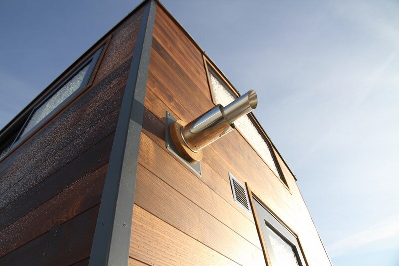 détail bardage extérieur Tiny house Lugano