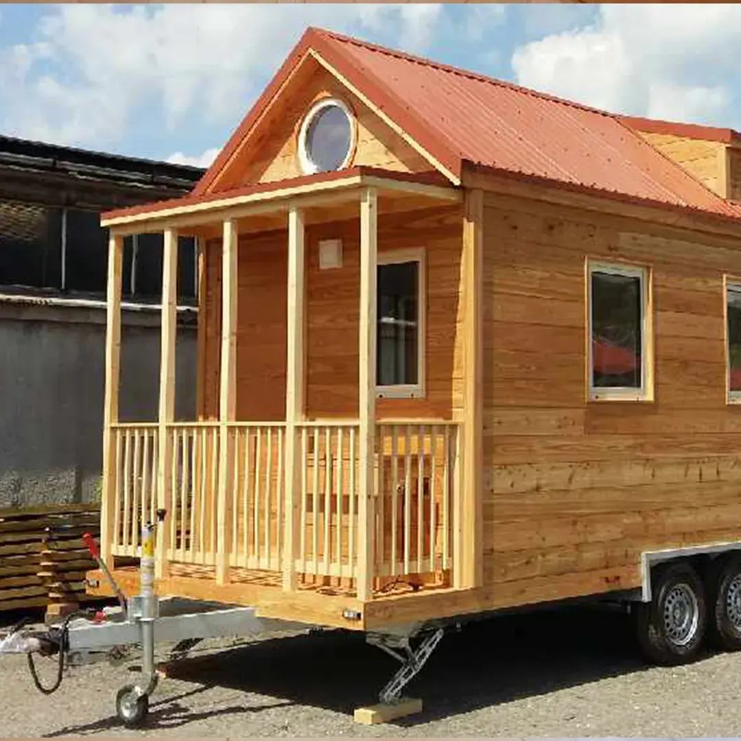 Tiny House Hydi balcon bardage naturel