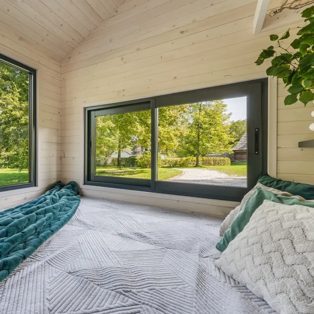 Chambre principale tiny house Kangourou