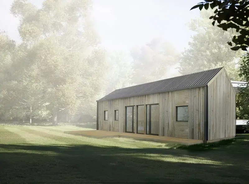 Chalet Kota Finlandais vue extérieur forêt