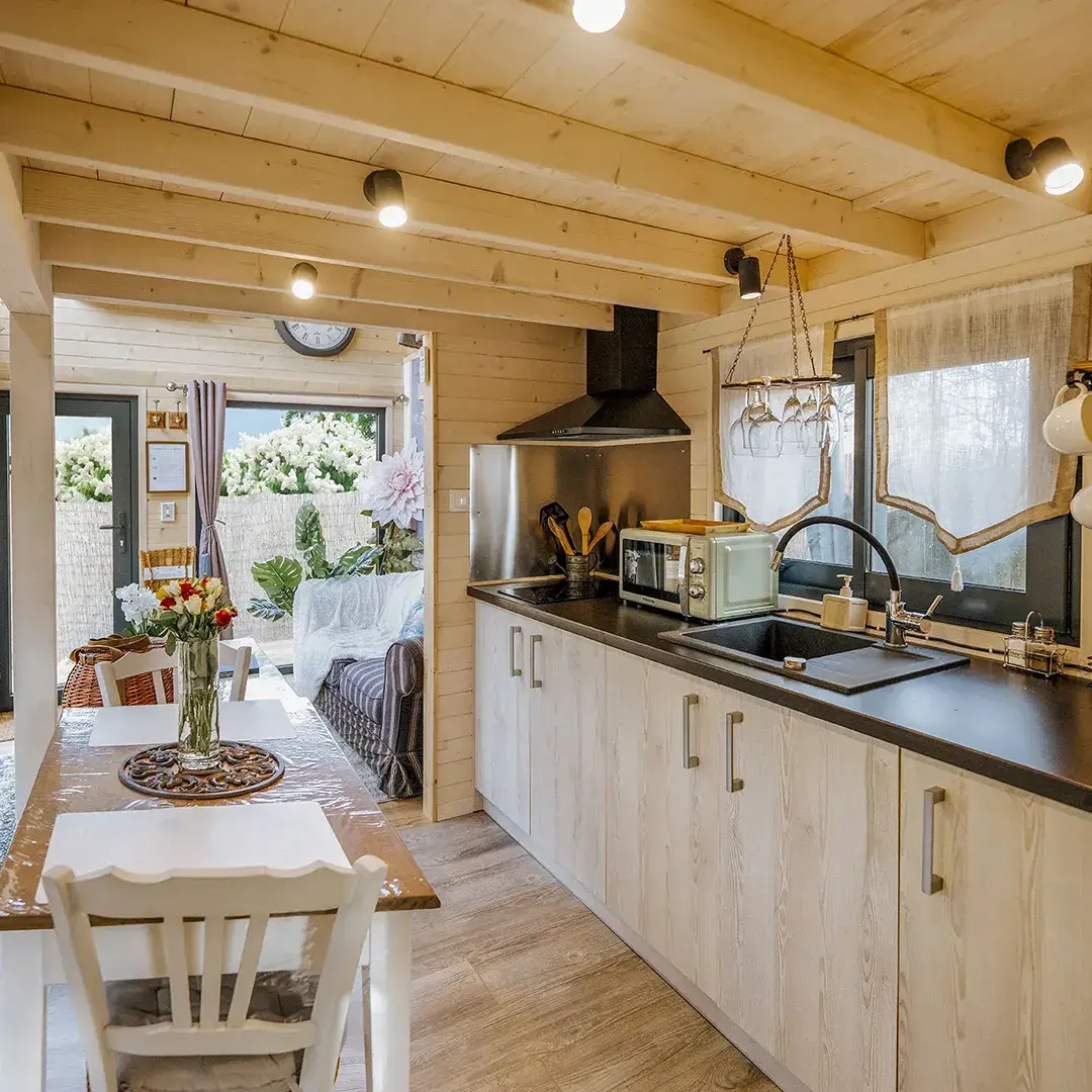 loft papillon intérieur cuisine ouverte