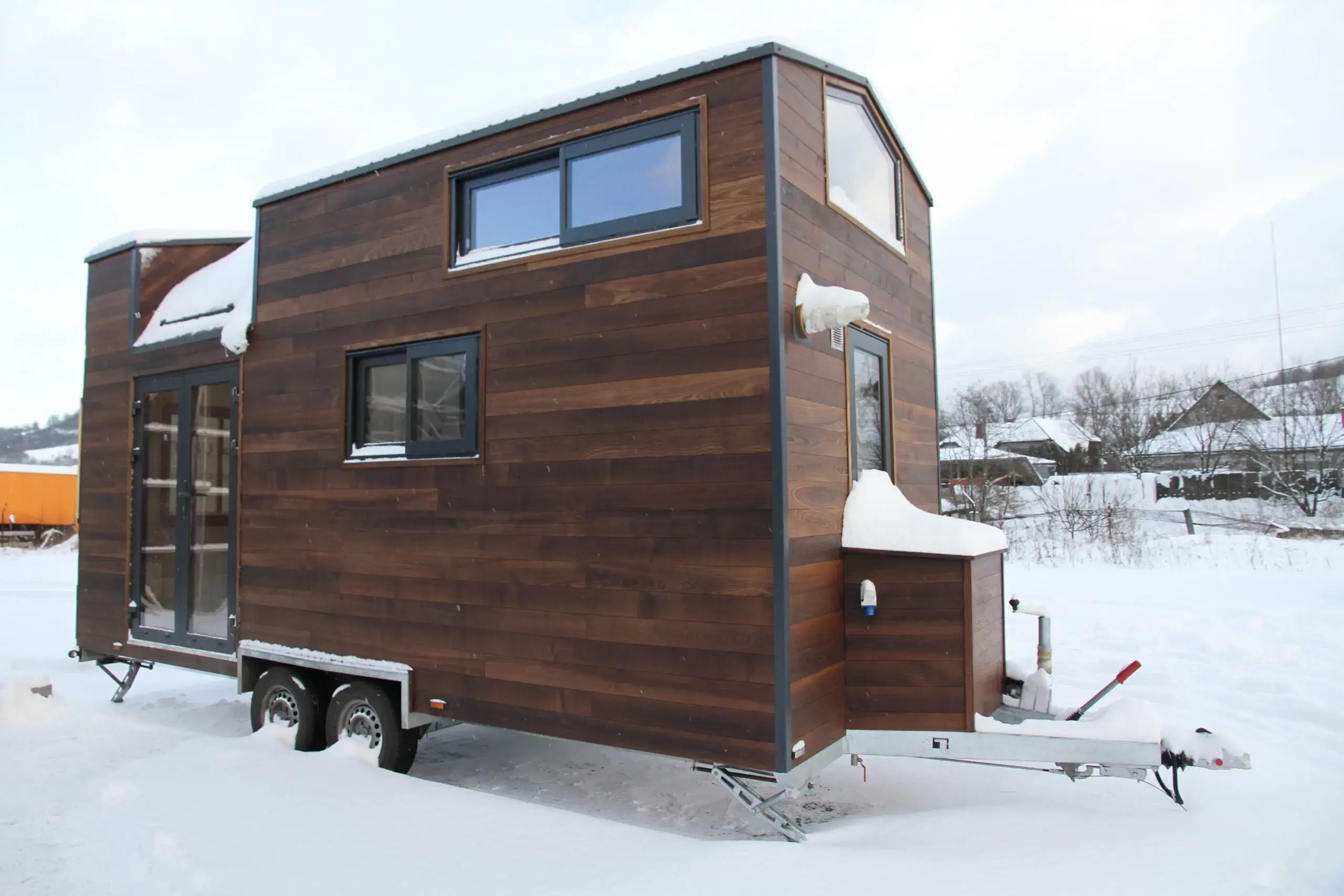 Tiny House Lugano dans la neige