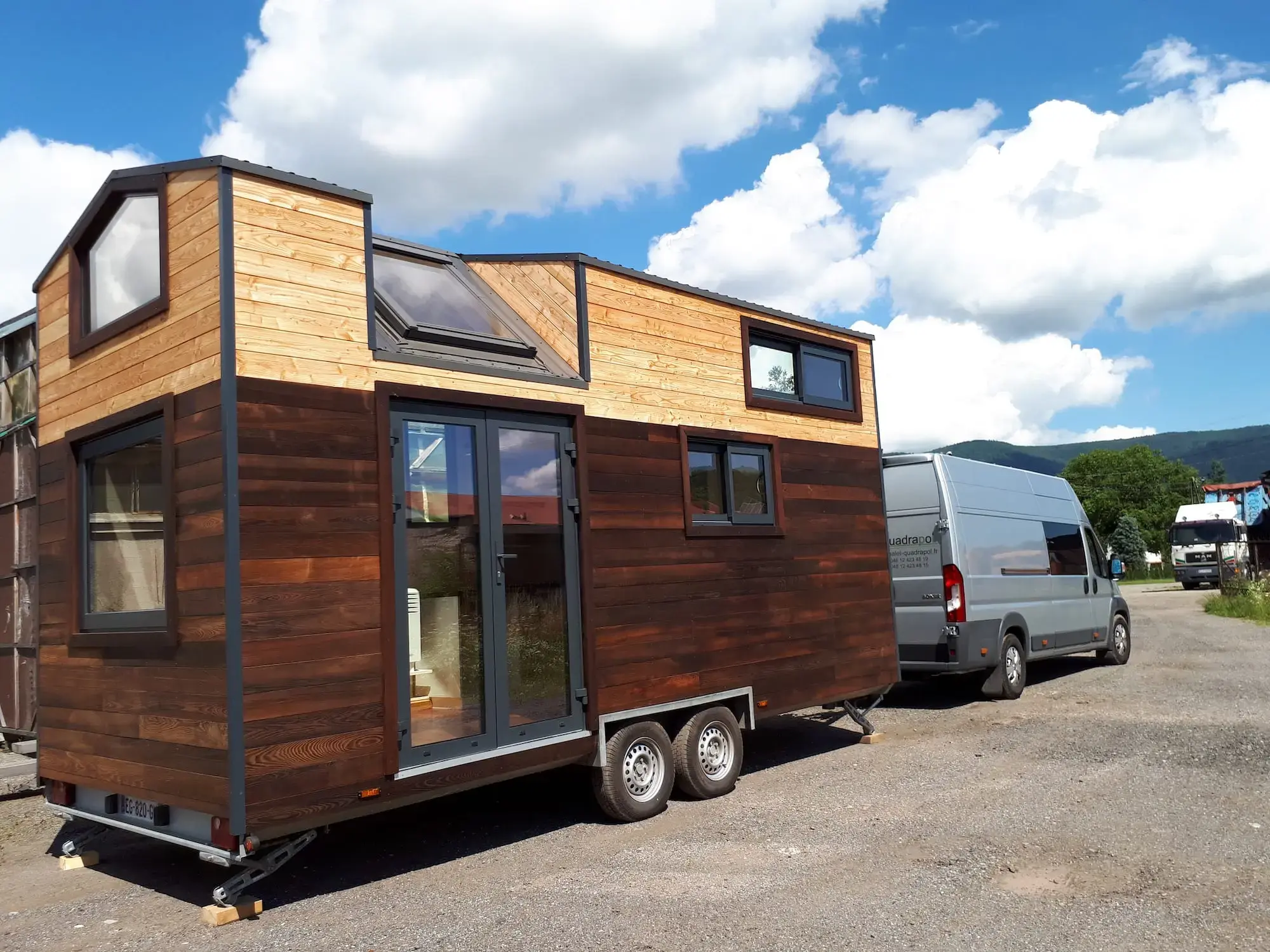 tiny house Lugano sur remorque