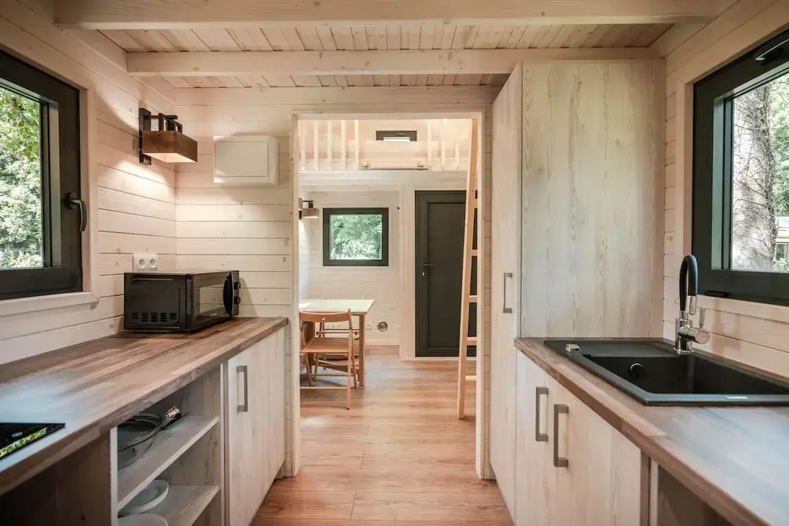 intérieur tiny house Montana Quadrapol
