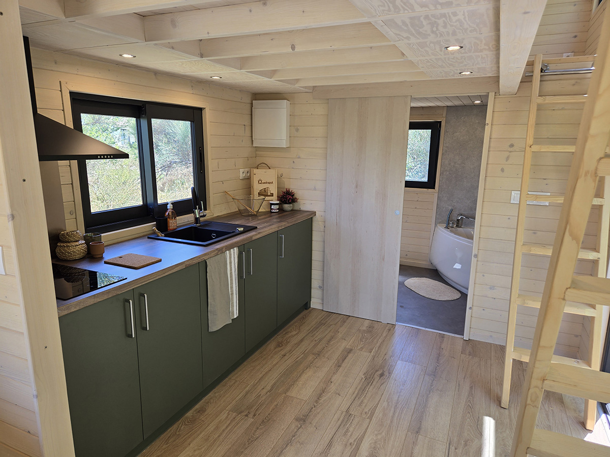 quadrapol studio 35m2 loft papillon cuisine
